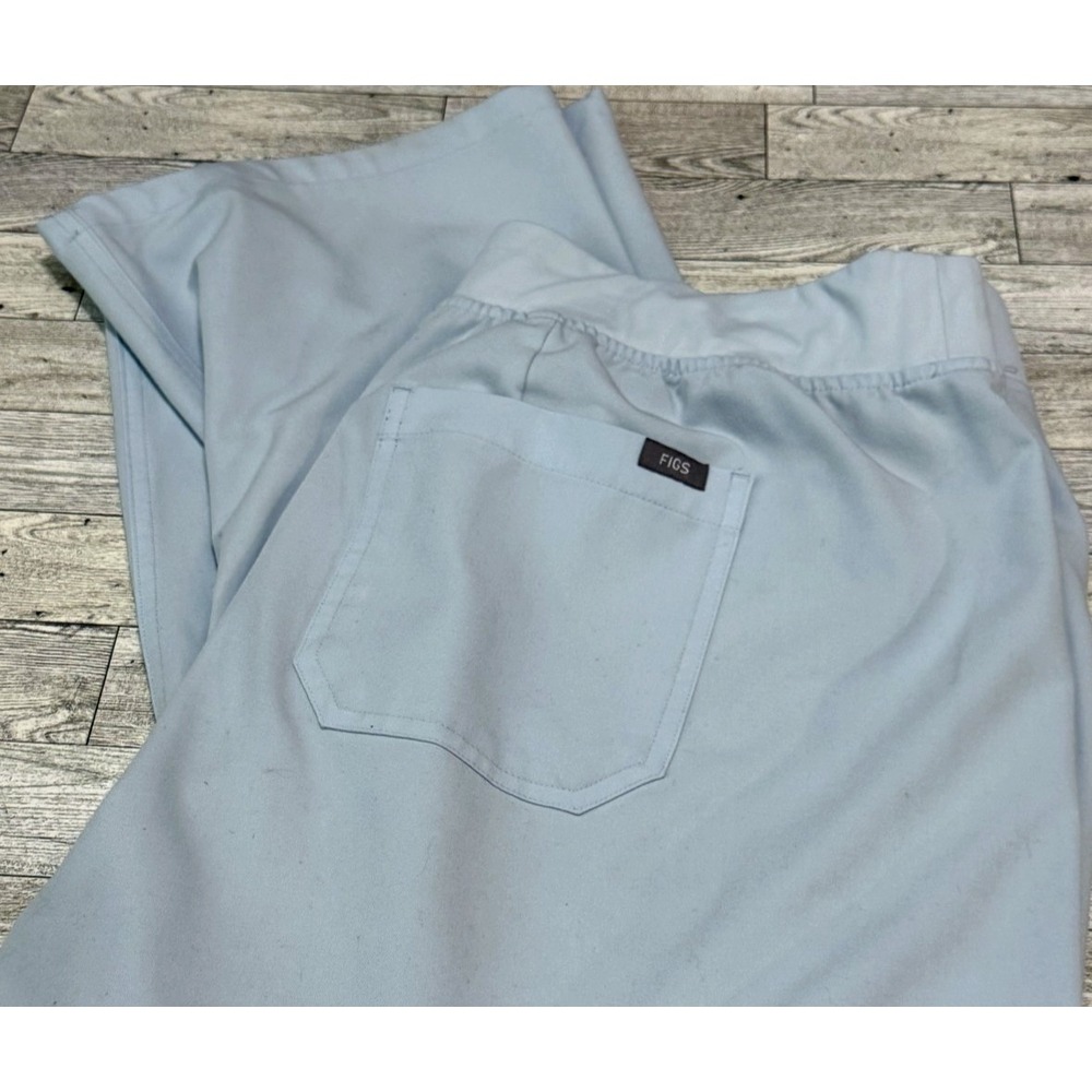 FIGS Technical Collection Scrub Pants Women's XXL Petite Light Slate Blue